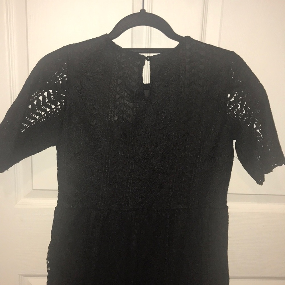 HOST PICK!!!🎉🎉🎉Black lace mid-length dress - Picture 5 of 6